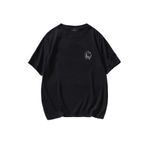 Trendseninle Chill Baskılı Oversize Siyah Oversize Erkek T-shirt