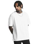 TrendSeninle Erkek Beyaz Düz Oversize T-shirt Beyaz S