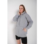 TrendSeninle Kadın Gri Fermuarlı Hırka Sweat- Gri S/M