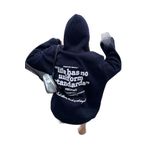 Trendseninle Kadın Lacivert Oversize Life Has Baskılı Kapüşonlu Sweatshirt Hoodie Xl Ts-Lfehasss