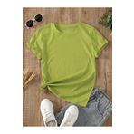 TrendSeninle Kadın Lime Yeşili Oversize T-Shirt LİMEE XL