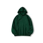 TrendSeninle Kadın Nefti Yeşil Düz Oversize Kapüşonlu Sweatshirt Hodie Neftiyeşil S