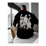 Trendseninle Kadın Vizon Unlimited Baskılı Oversize T-Shirt;Bej,Xl