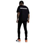 Trendseninle Official Sırt Baskılı Siyah Oversize Erkek T-shirt