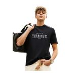 Trendseninle Whatever Baskılı Siyah Oversize Erkek T-shirt