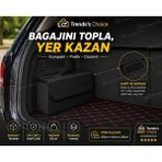 trends's choice Araba Oto Bagaj Çantası Siyah Oto Bagaj Düzenleyici Organizer Araç İçi Oto Aksesuar Keçe Çanta