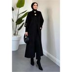 TRENDTESETTÜR KADIN SİYAH KAŞE KABAN T 4526