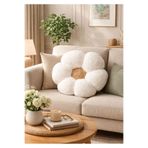TrendTopic Dekoratif Dev Papatya 45 Cm Peluş Kırlent Yastık Minder Papatya Kırlent