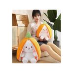 TrendTopic Fermuarlı Peluş Oyuncak Havuç Tavşan Sevgiliye Hediye Hediyelik 38 Cm