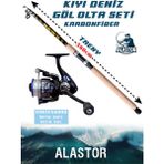 Trendy 360CM Olta Seti Kıyı Göl Deniz Olta Seti Vortex Olta Makinesi Dahil Olta Kamışı 2'li Set