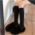 Trendy Chic Diz Altı Örme Çorap - Standart