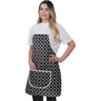 Trendy Membranlı 3lü Set Sıvı Geçirmez Su Geçirmez Mutfak Önlüğü Çeyiz Seti (1 Eldiven 1 Tutacak) - Siyah - Standart