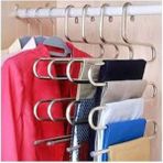 Trendy Shop 1 Adet Metal Pantolon Askısı Dolap Içi Düzenleyici Şal 5 - Beyaz