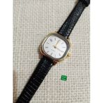 Trendy Son Moda Kadın Kol Saati Vintage Oval Gold Kasa- Siyah Yılan Desenli Kordon TT0054 - 20 cm