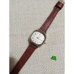 Trendy Son Moda Kadın Kol Saati Vintage Oval Gold Kasa- Taba Pürüzlü Desenli Kordon TT0054 - 20 cm