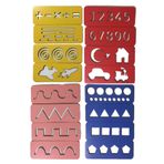 Trendy Toys Eğitici Ahşap Çizgi Çalışmaları Sayılar Ve Şekiller Montessori El Kası Geliştirme
