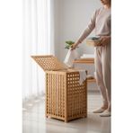 Trendylife Bambu çamaşırlık - kirli çamaşır sepeti 45x45x62 cm.