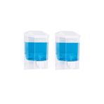 Trendylife Duvara monteli 2 li flosoft sıvı sabunluk 1000 ml.beyaz f086
