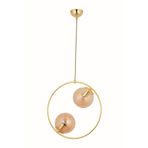 Trendylight Daire 2'li Gold Sarkıt Avize