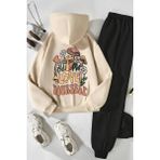 Trendypassion Only Trendwear Spider Çocuk Eşofman Takımı Bej Renk Erkek Çocuk %80 Pamuklu Yumuşak Mevsimlik - 11 - 12 Yaş