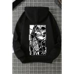 Trendypassion Skullcracked Unisex Pamuk Sweatshirt - S-M - Siyah