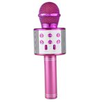 Trendypazar Pembe Şarj Edilebilir Telefon Ve Usb Bağlantılı Karaoke Mikrofon