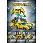 Trendzone Oyuncak Metal Gövdeli Robota Dönüşen Transformers Araba 20 cm - Sarı
