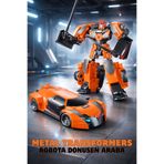 Trendzone Oyuncak Metal Gövdeli Robota Dönüşen Transformers Araba 20 cm - Turuncu
