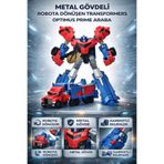 TRENDZONE Oyuncak Metal Gövdeli Robota Dönüşen Transformers Optimus Prime Araba 20 cm