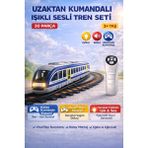 Trendzone Uzaktan Kumandalı 30 Parça Işıklı Sesli Tren Seti | Oval Raylı Modern Metro Oyuncak 3+ Yaş - Beyaz - Mavi