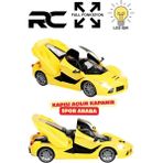 Trendzone Uzaktan Kumandalı Full Fonksiyon Şarjlı Işıklı Kapı Bagajı Açılır Kapanır Rc Ferrari Spor Araba - Sarı