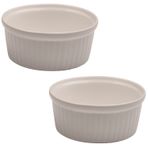 Trento Set 2 seramik yuvarlak servis 14 cm fırın pişirme Auflauffoermchen tapas kek kalıbı
