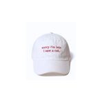 Tresore ''Sorry I'm Late I Saw A Cat'' Nakışlı Yıkamalı Şapka / Kedi Nakışlı Washed Cap