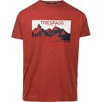 Trespass Nottaway - Casual Printed Tişört Erkek Kırmızı Tişört