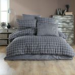 Trg Home Modern Nevresim Takımı Tek Kişilik Lastikli Çarşaflı - Antrasit - 160 x 220 cm