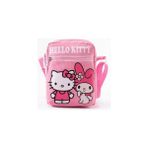 Trg Pembe Hello Kittyy Melody Çocuk Omuz Çantası–3 Bölmeli–su Geçirmez Kumaş(21×16×6 Cm)