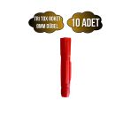 Tri Tox Roket Kırmızı 8Mm Dübel Beton Tuğla Briket Dubeli(8Mm)(Kırmızı)(Roket) Kırmızı 8Mm Kırmızı - 10 Adet