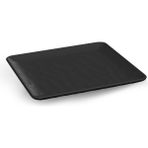 Tria Kırılmaz Rölyefli Kare Servis Tabak 6 Adet 18X18 cm - Siyah TR347 - 18 x 18 cm