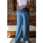 Tria Kot Buz Mavisi Geniş Paça Hamile Kot Pantolon