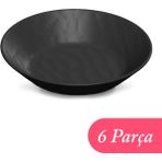 Tria Porelin Rölyefli Seri Çukur Tabak 21 cm 6'lı Paket