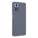 Tria Xiaomi Redmi Note 12 Pro 4G Uyumlu Içi Kadife Lansman Tasarım Silikon Telefon Kılıfı,Petrol Gri Tek Ebat