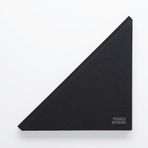 Triangle Notebook - Benzersiz Tasarım - Kumaş Sert Kapaklı Üçgen Defter (Siyah)