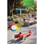Triathlon Scooter Ayarlanabilir Yükseklik 7 Renk Led Işıklı 3 Tekerlekli Kırmızı 3 - 4 Yaş