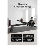Triathlon T-231 Manyetik Kondisyon Küreği Paslanmaz Çelik 68 cm Ray Uzunluğu ve 8 Kademeli Direnç Ayarı