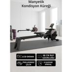 Triathlon T-231 Manyetik Kondisyon Küreği / Paslanmaz Çelik / 8 Kademeli Direnç Ayarı / 68 cm Ray Uzunluğu