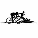 Triatlon Araba Çıkartmaları Yüzme Bisiklet Koşu 2