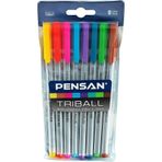Triball Tükenmez Kalem Renkli 8'Li Set Tek Ebat No Color SVMMLSTRCET8WQ3-ED3U-DEY2-3
