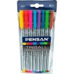 Triball Tükenmez Kalem Renkli 8'li Set Tek Ebat No Color
