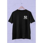 Trick or Treat New York Yankees Arma Baskılı Bisiklet Yaka Erkek Tişört - XL - Siyah