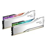 Trident 48GB (2x 24GB) Ddr5 8000MHZ CL40 Rgb Dual Kıt Pc Ram Trıdent Z5 Royal Sılver F5-8000J4048F24GX2-TR5S - beyaz